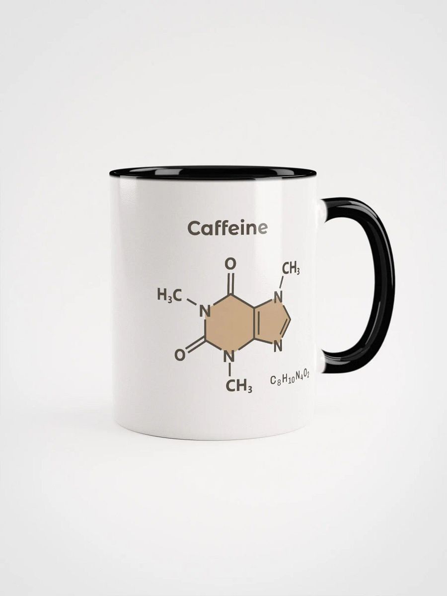 Caffeine Chemical Structure - Ceramic Mug Black Interior product image (2)
