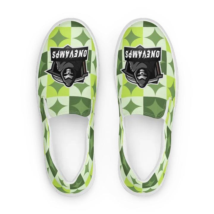 Men's Slip-On Canvas Shoes OneVamps Green Diamond product image (2)