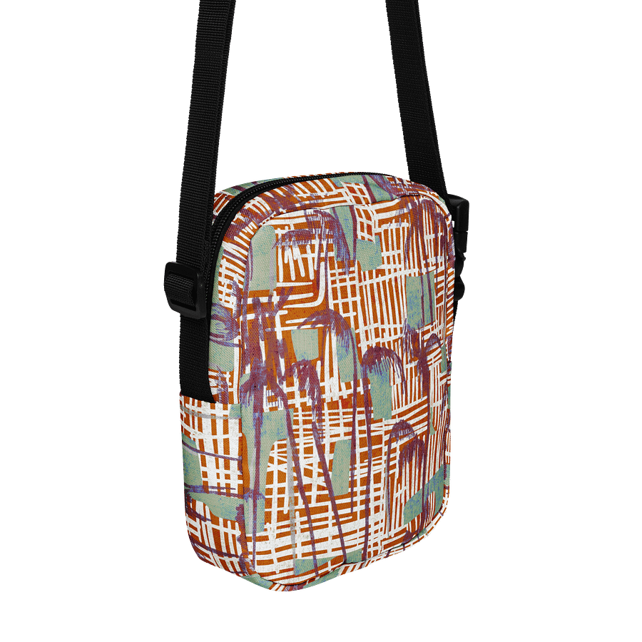 Tropical Palm Grid Crossbody Bag product image (3)