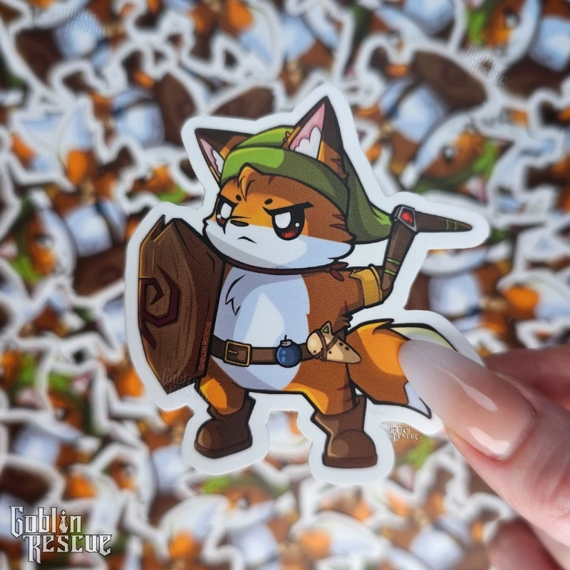 Tots the Fox Ocarina of Time Theme Sticker product image (2)