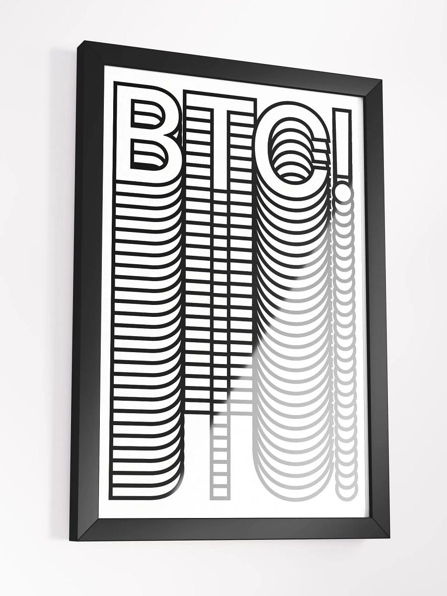 BTC! Stacks Poster [framed] product image (3)