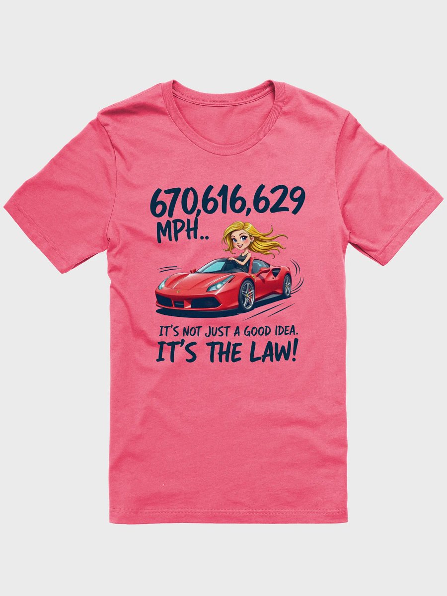 Speeding Blonde Car Graphic Tee product image (9)