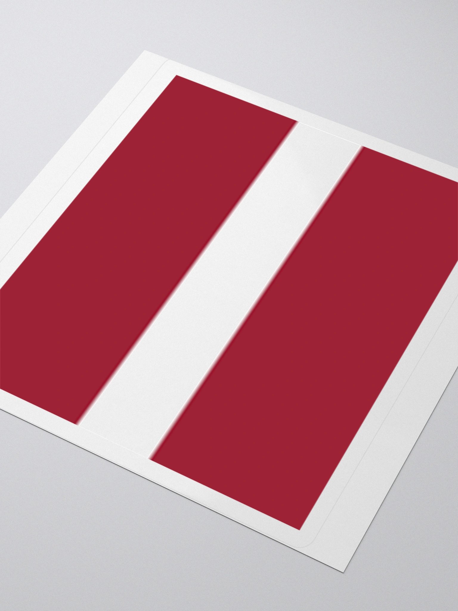Latvia Flag Sticker | Red White Design | Durable Vinyl | 3 Sizes product image (7)
