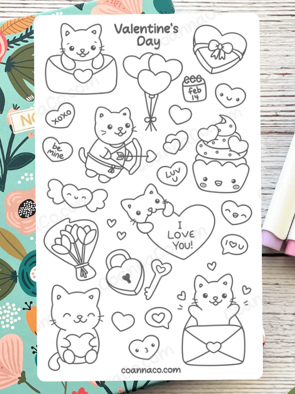 Valentine's Day Sticker Sheet product image (1)