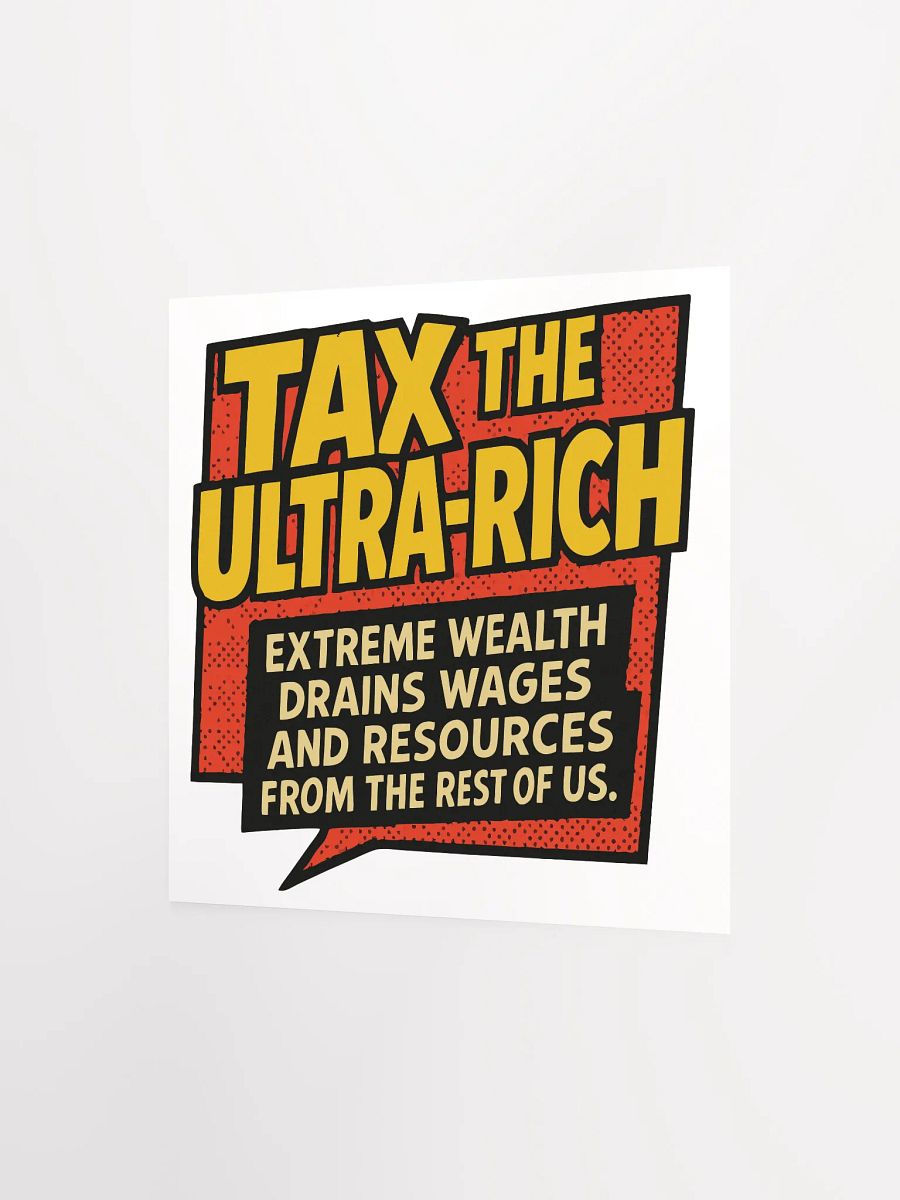 Tax the Rich Manifesto Matte Poster product image (9)