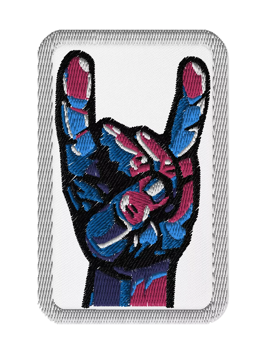 Rock On Embroidered Patch product image (1)