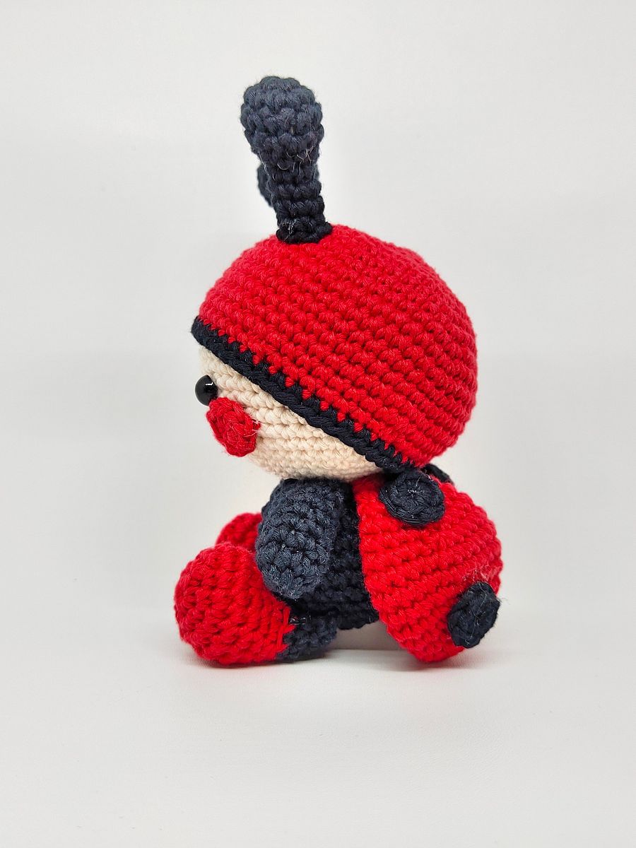 Amigurumi Cute Little Ladybug Clarke Crochet Doll Pattern Instructions product image (5)