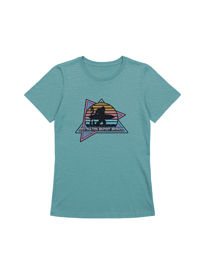 Destination Bigfoot Bronco Retro-Inspired Bella+Canvas Women's Supersoft Relaxed-fit T-Shirt (Multiple Color Options) product image (9)