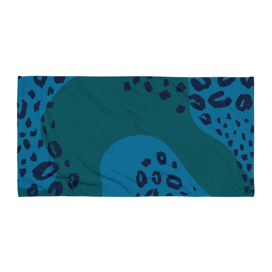 Teal Animal Print Sublimated Towel product image (1)