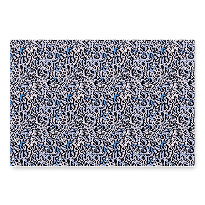 Blue Black Snake Pattern Paper Sheets product image (1)