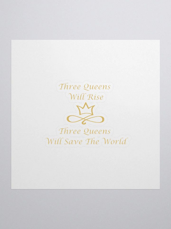 Three Queens Kiss Cut Stickers product image (1)