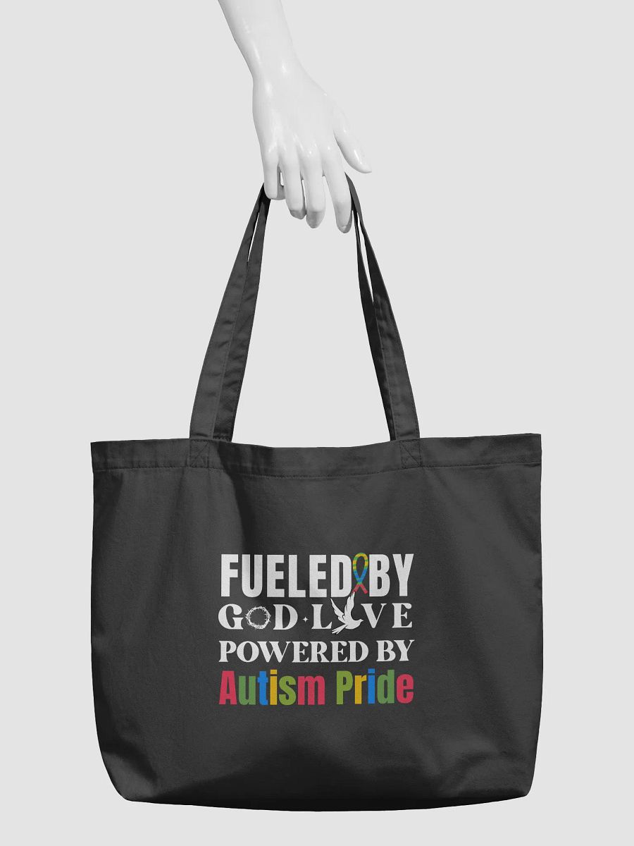 Fueled By God, Powered By Autism Pride, Autism Eco Tote Bag product image (3)