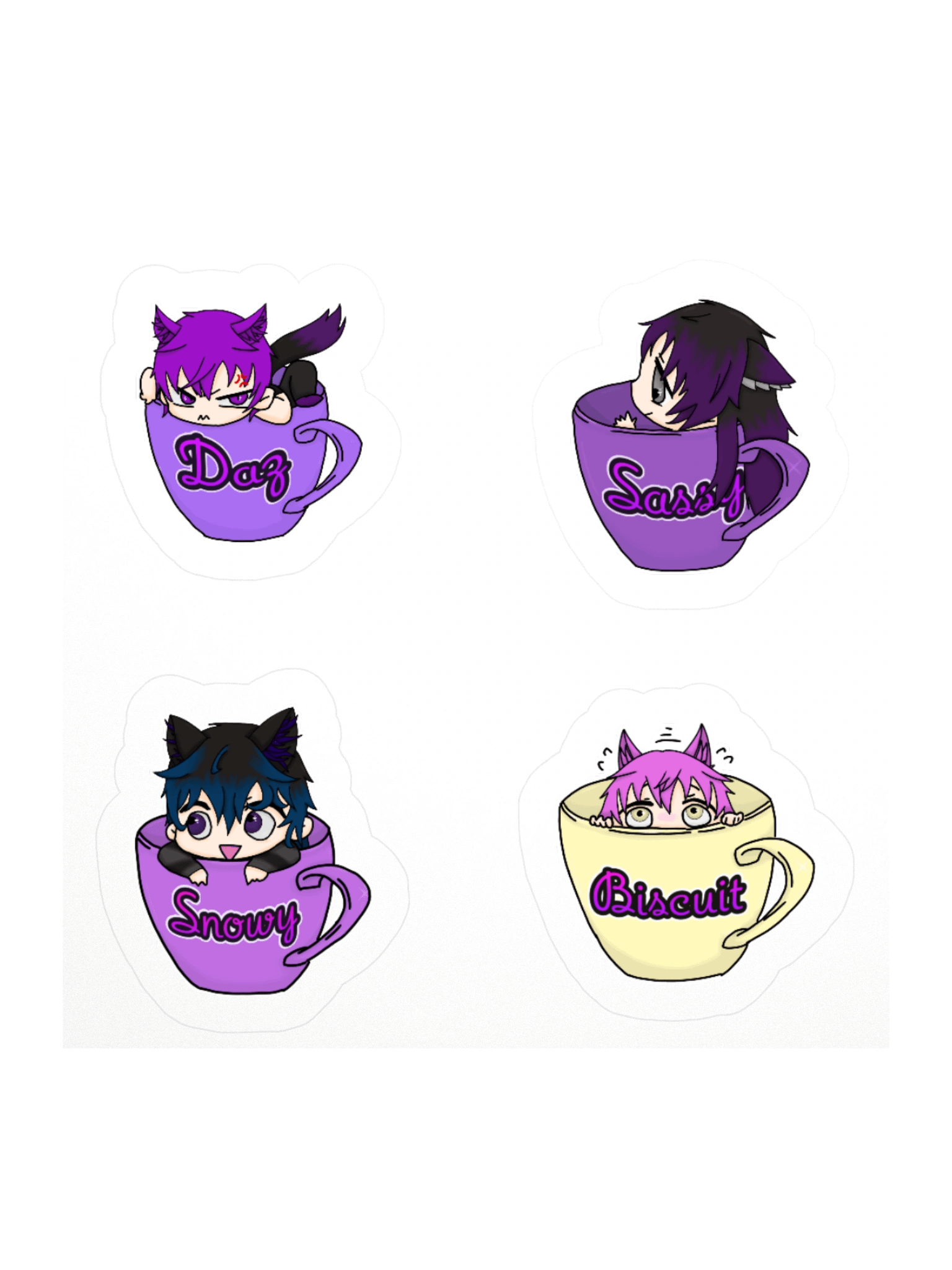 Famo Tea Cup Stickers product image (1)