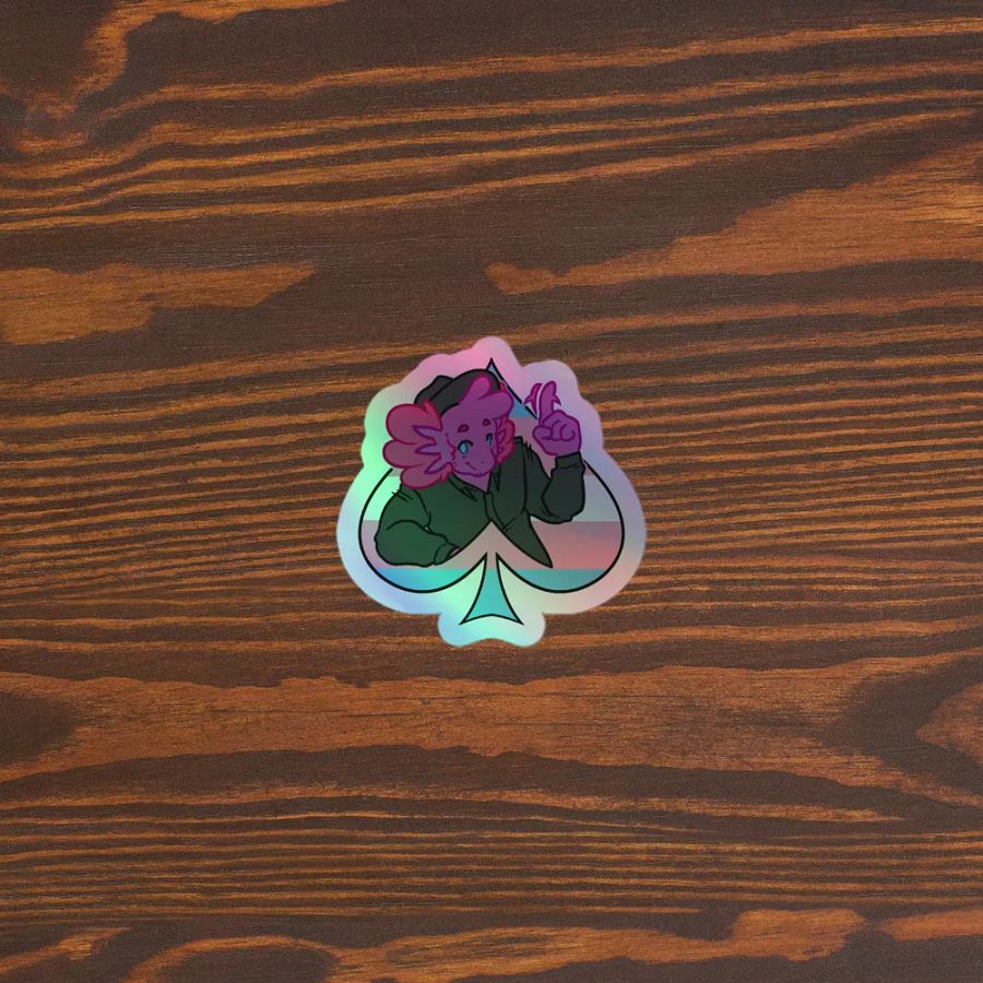 Trans in Spades | Kiss-Cut Holo Sticker product image (3)