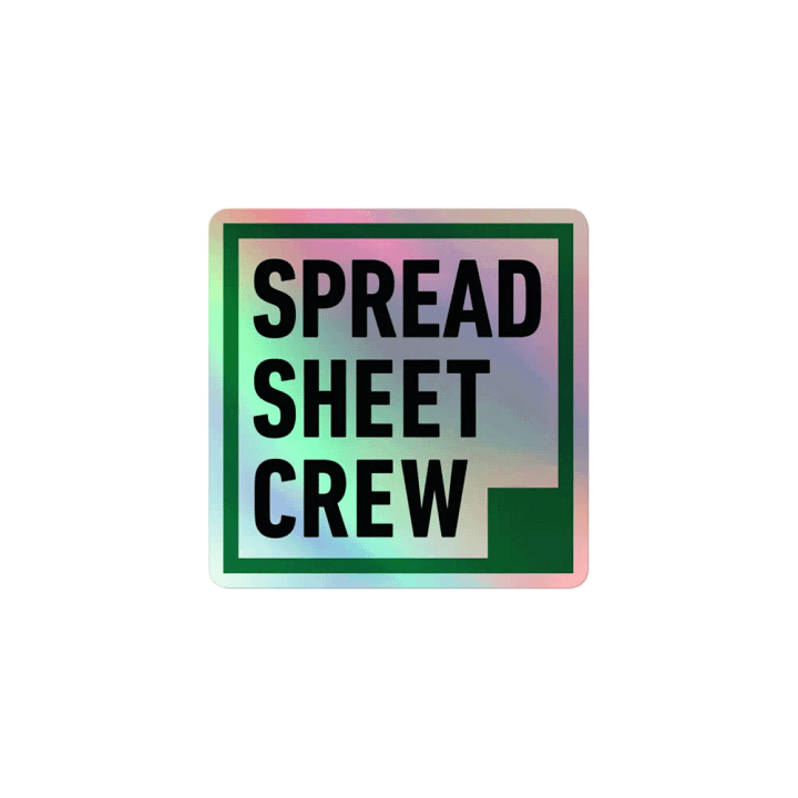 Spread Sheet Crew - Holo Sticker product image (1)