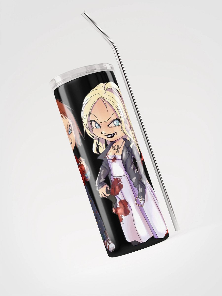 Chucky and Tiffany Tumbler w/ Metal Straw product image (3)