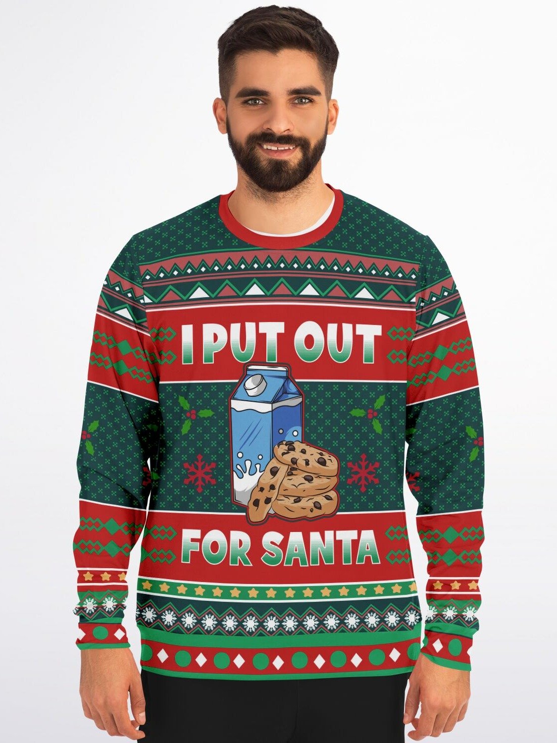 Funny Ugly Christmas Sweater "I Put Out For Santa" | Hilarious Naughty Holiday Sweater | Festive Party Outfit & Gift for Men & Women product image (5)
