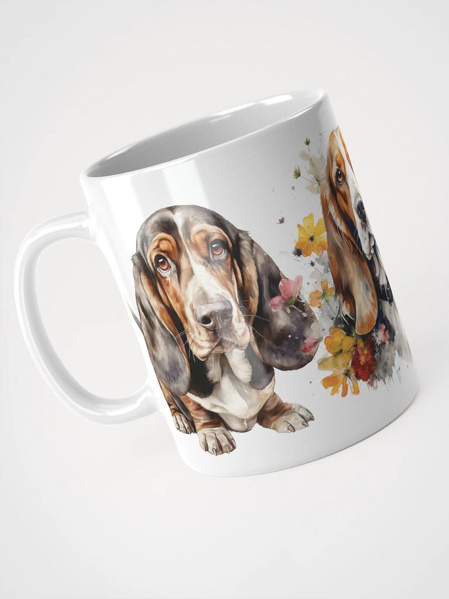 Basset Hound Trio Watercolor Mug product image (3)