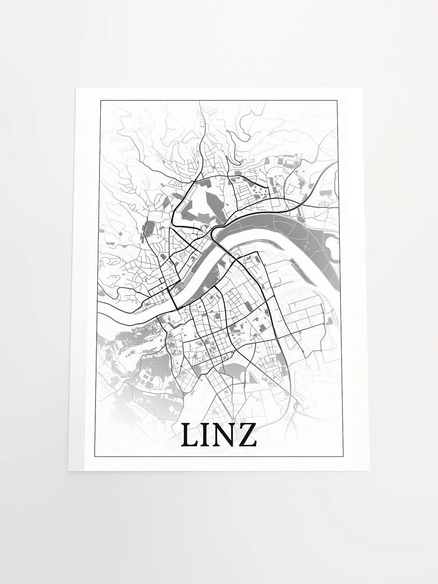 Linz, Austria, city map print product image (20)