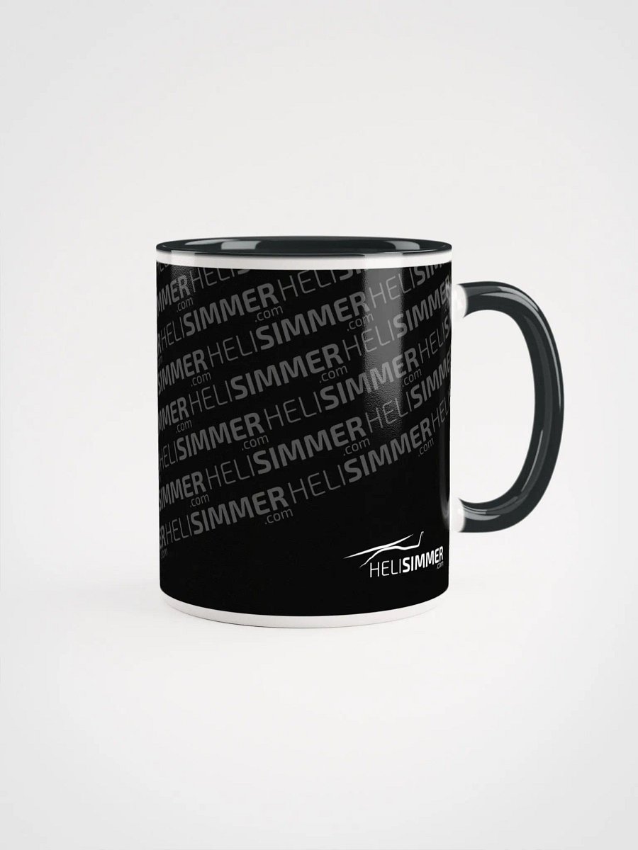 HeliSimmer.com Logo Mug - Black over White product image (1)