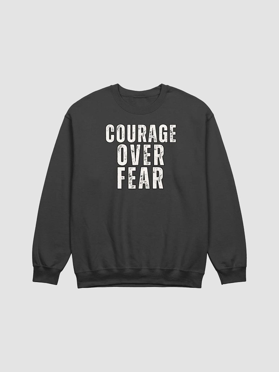 Courage Over Fear Distressed Gildan Sweatshirt product image (2)