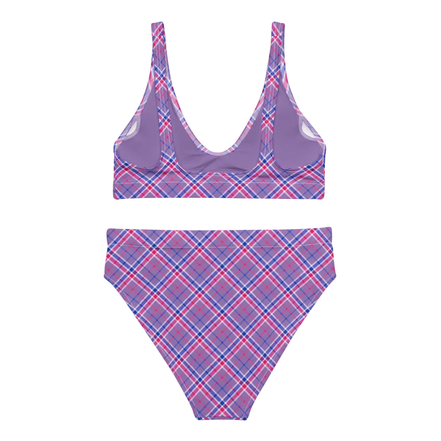 Lavender, Magenta, and Blue Plaid Bikini product image (4)