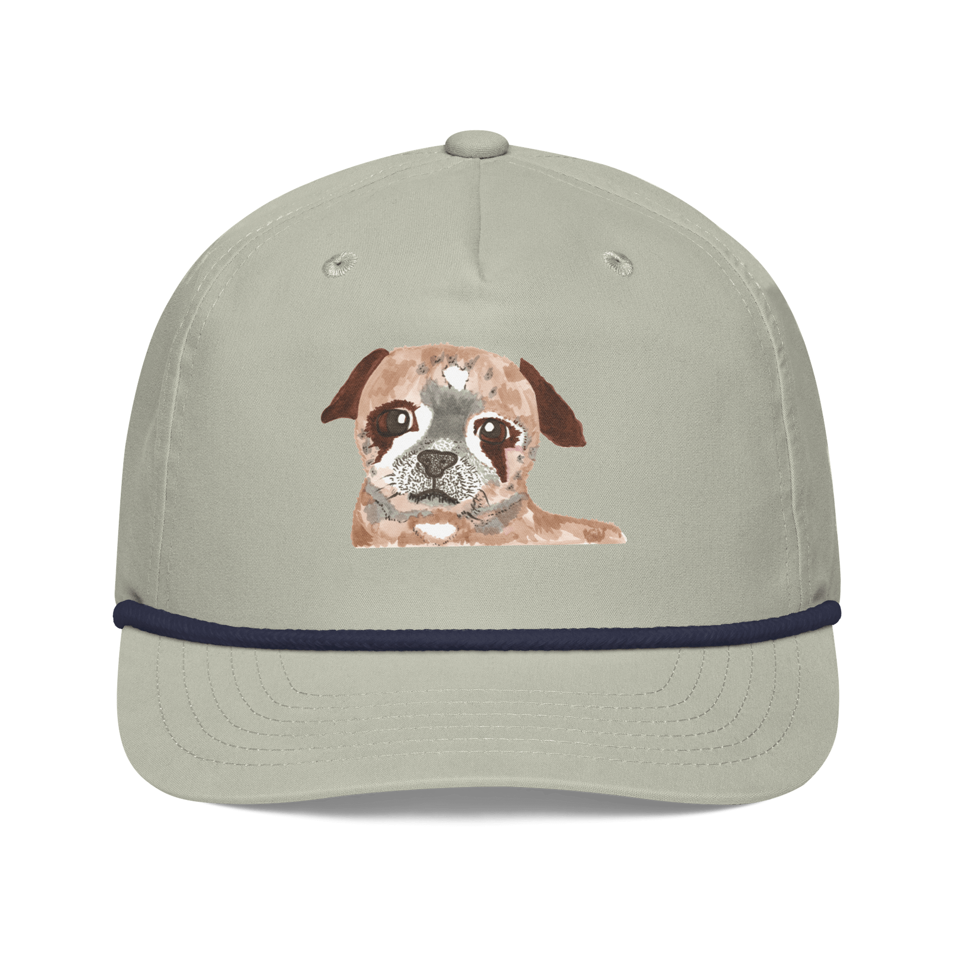 Pug Watercolour Golf Rope Cap product image (1)