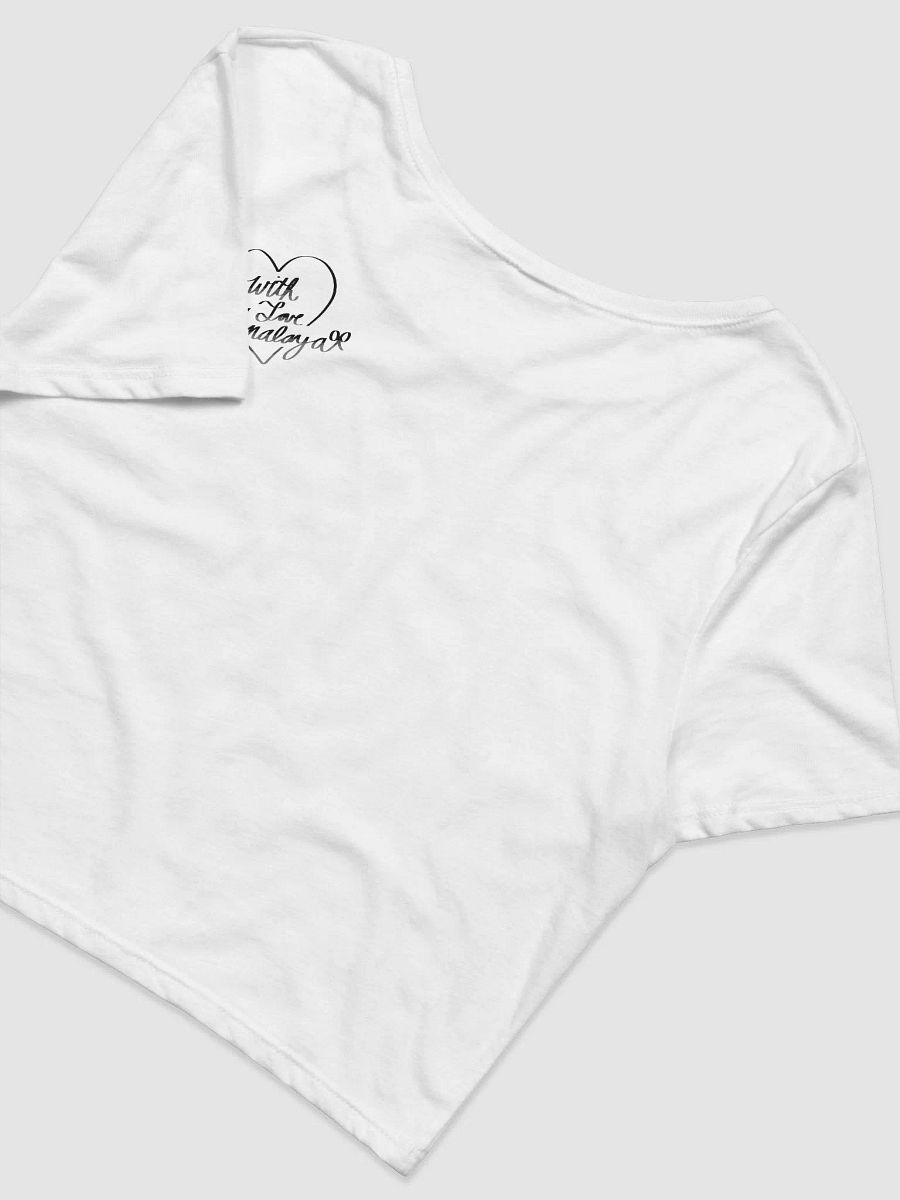 [MATCHING] cyber heart - white baby tee 𓆩🖤𓆪 product image (4)