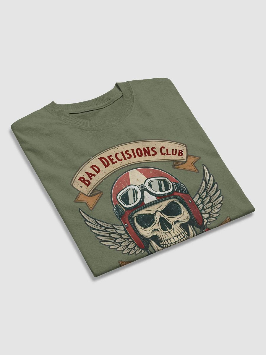 Bad Decisions Club T-Shirt – Funny Drinking & Party Tee | Alcohol Chapter, Biker & Bar Humor product image (3)