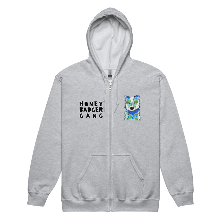 Honey Badger Gang Zip Up Hoodie product image (2)