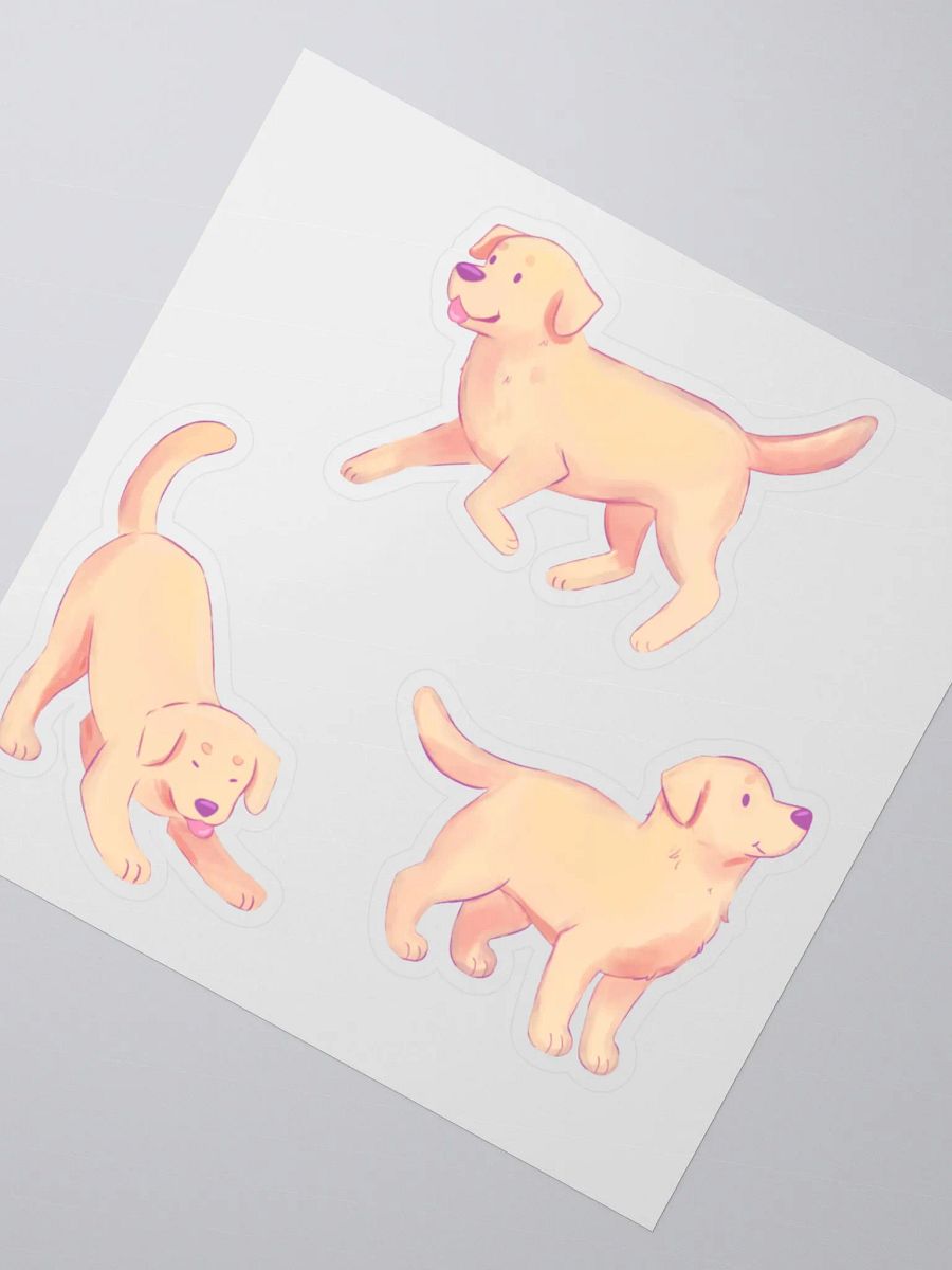 Playful Labrador Retriever Pup Stickers product image (3)