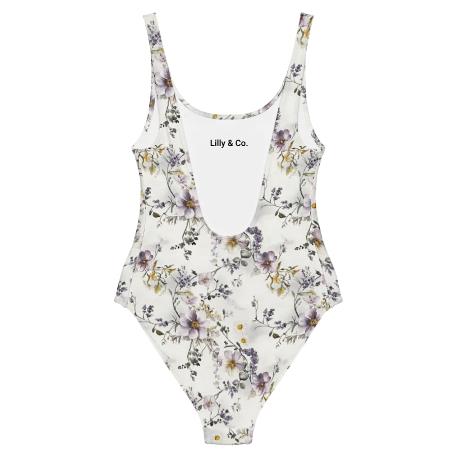 Wildflower Garden One-Piece Swimsuit – Soft Florals, Effortless Elegance product image (6)