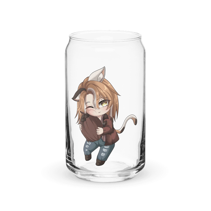 Can shaped glass drink cup product image (2)