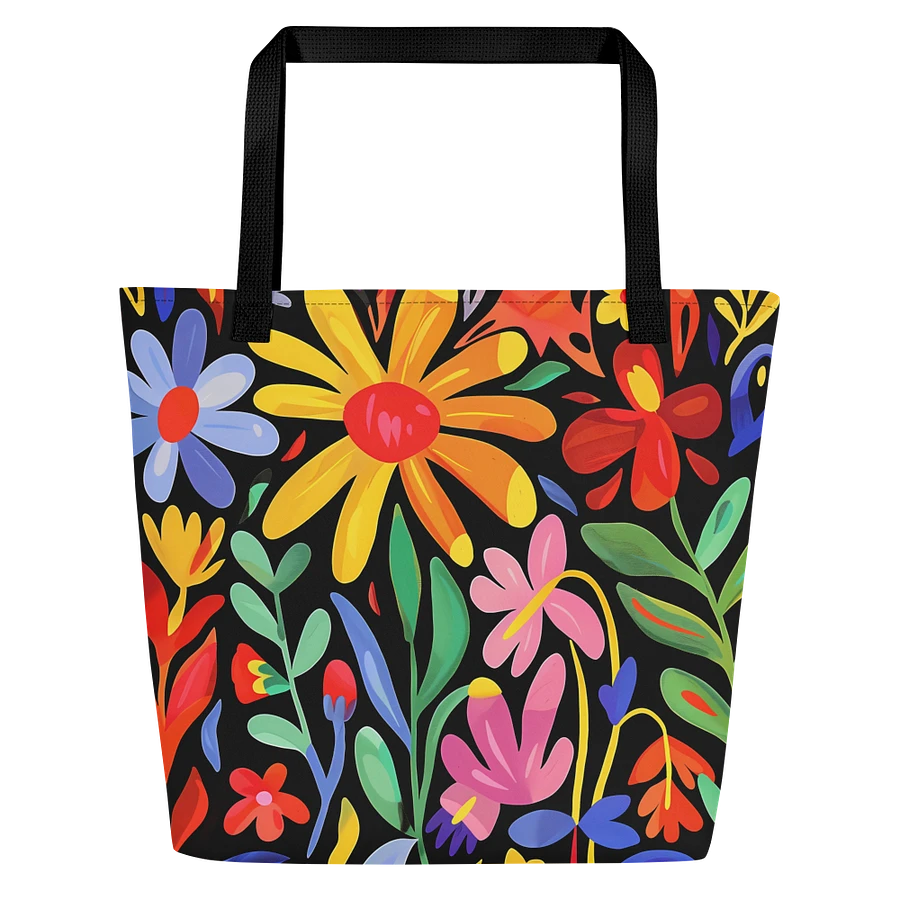Tote Bag: Cheerful Wildflowers in Bloom Vibrant Floral Art Design product image (3)