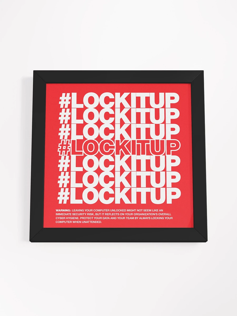 #LOCKITUP - Framed Print (Red) product image (4)