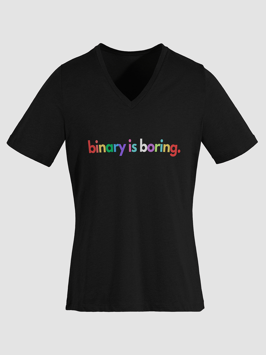 Binary Is Boring Relaxed V-Neck Tee product image (1)