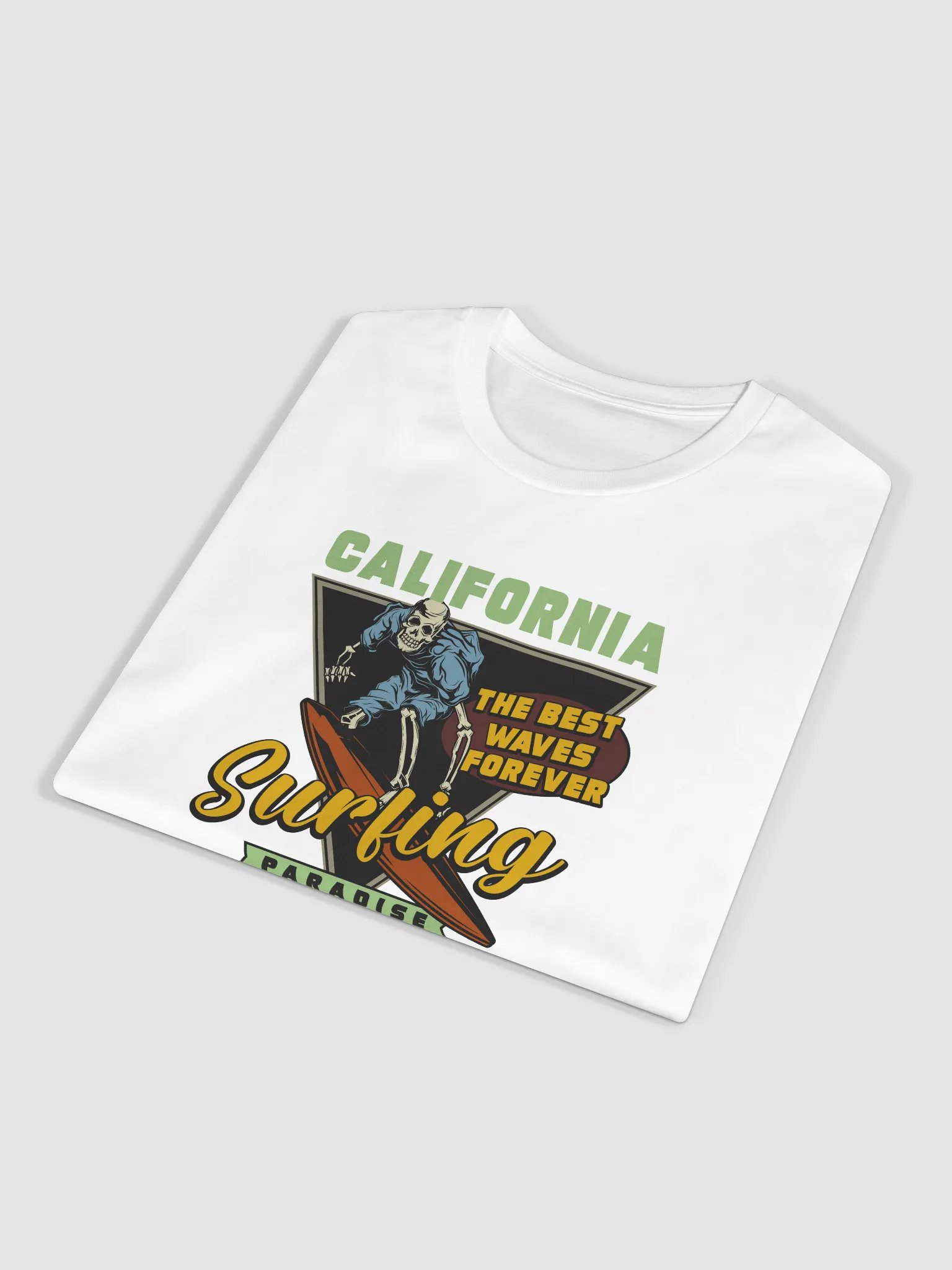 Retro California Surfing Skeleton T-Shirt product image (37)