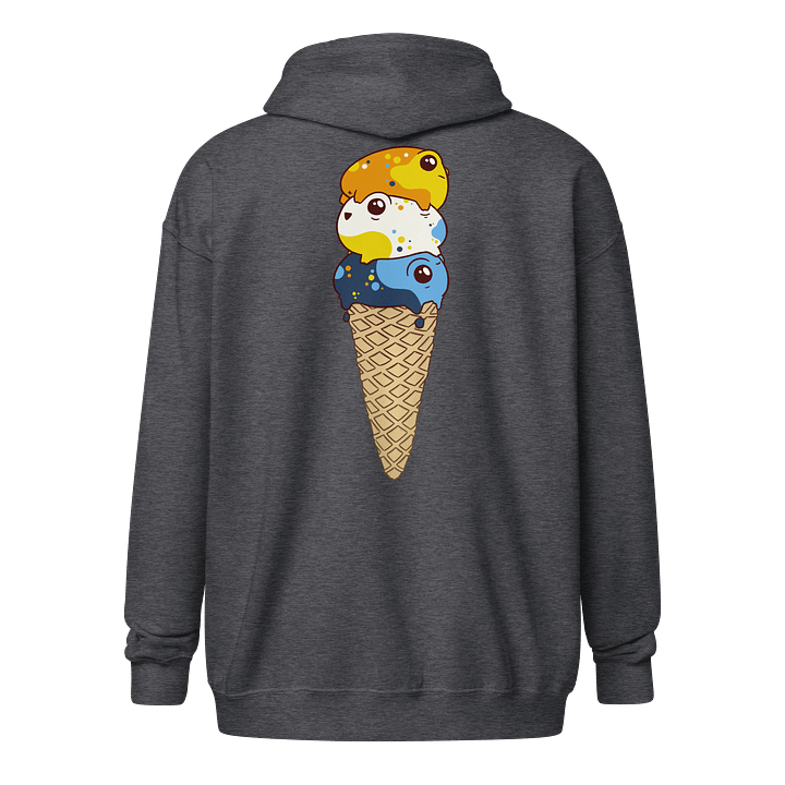 zipped hoodie : pride-cone aroace product image (1)