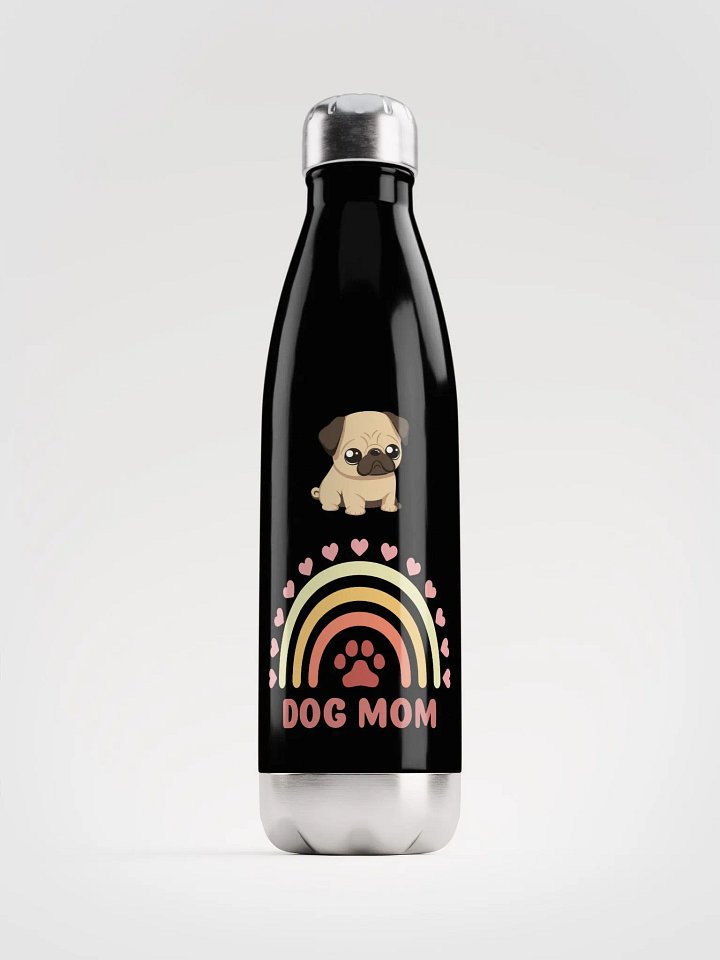 Rainbow Paws Stainless Steel Water Bottle for Pug Dog Moms product image (1)
