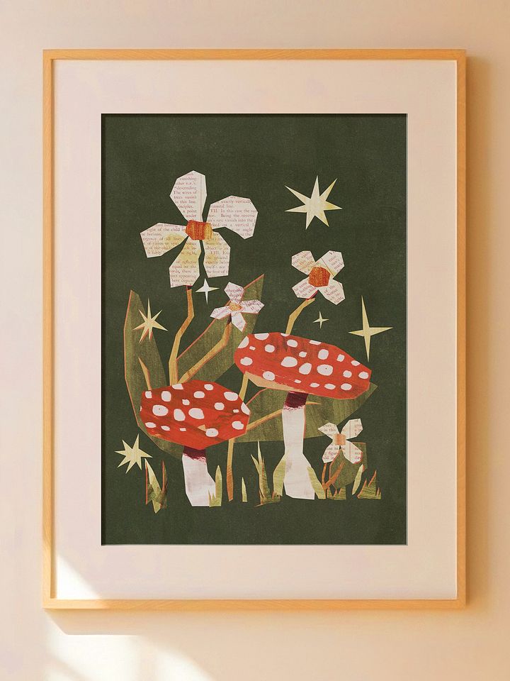 Cozy Mushrooms Print product image (1)