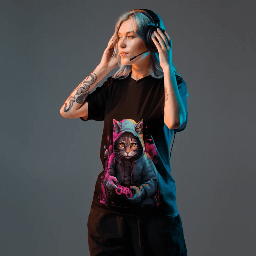 Serious Gamer Cat Unisex Sports Jersey product image (3)