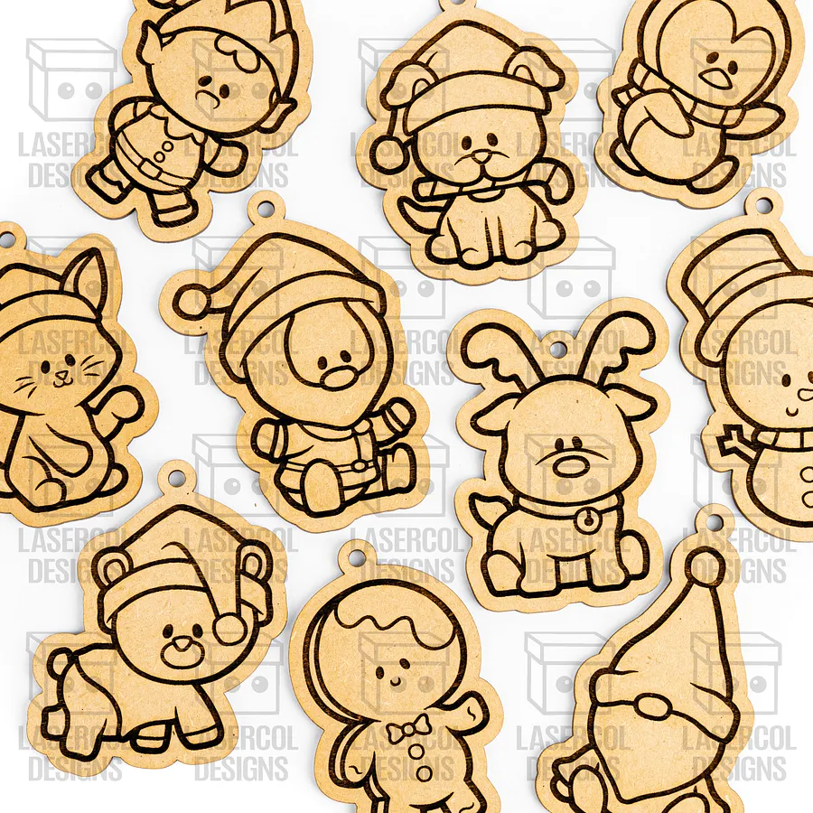 Christmas Ornaments - Laser Cut Files product image (10)