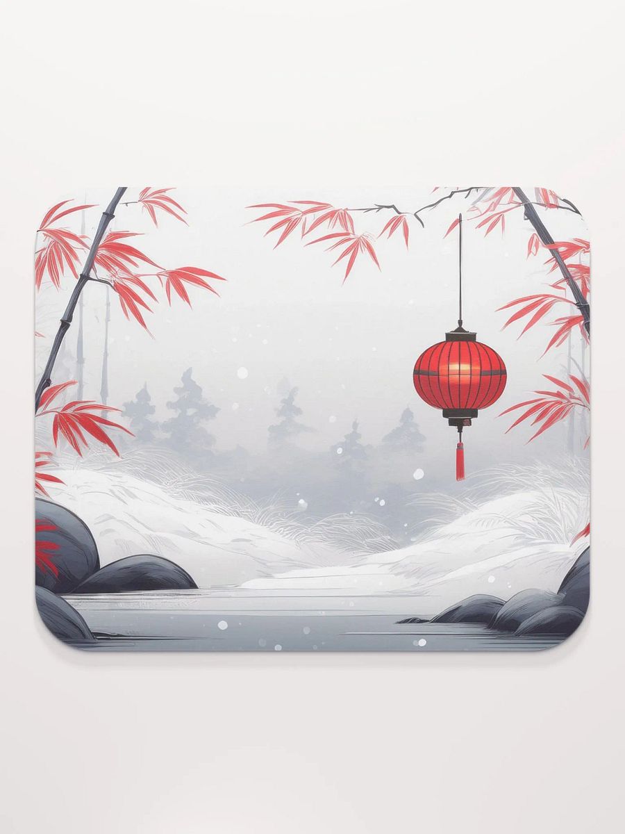 Snowy Lantern Small Mouse Pad (7 x 9) product image (3)