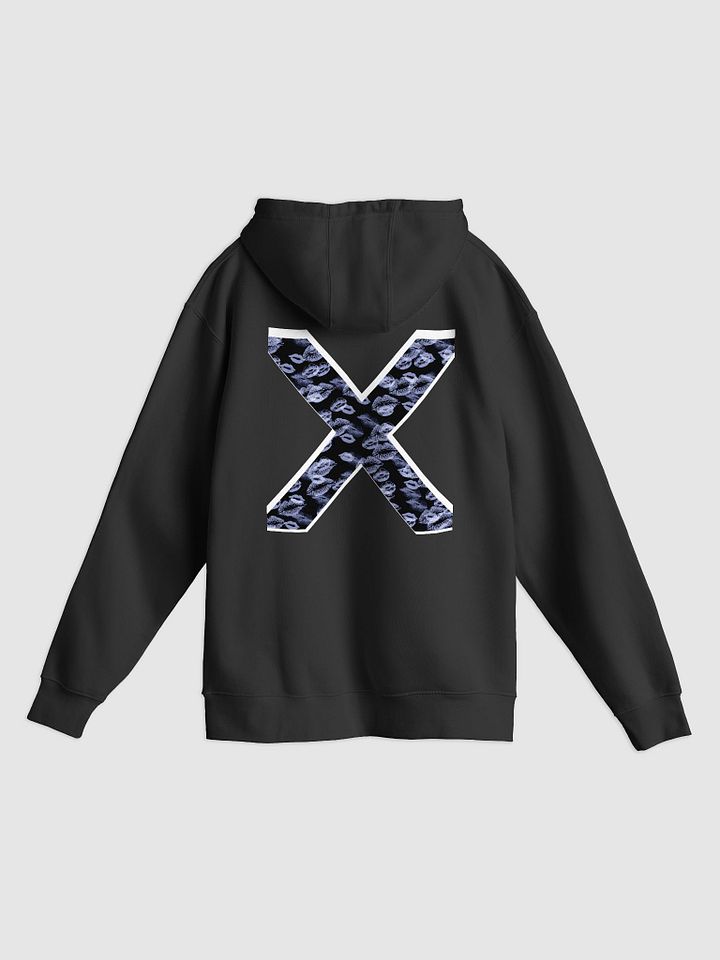 Black X Light Blue Lipstick Kisses Hoodie product image (16)