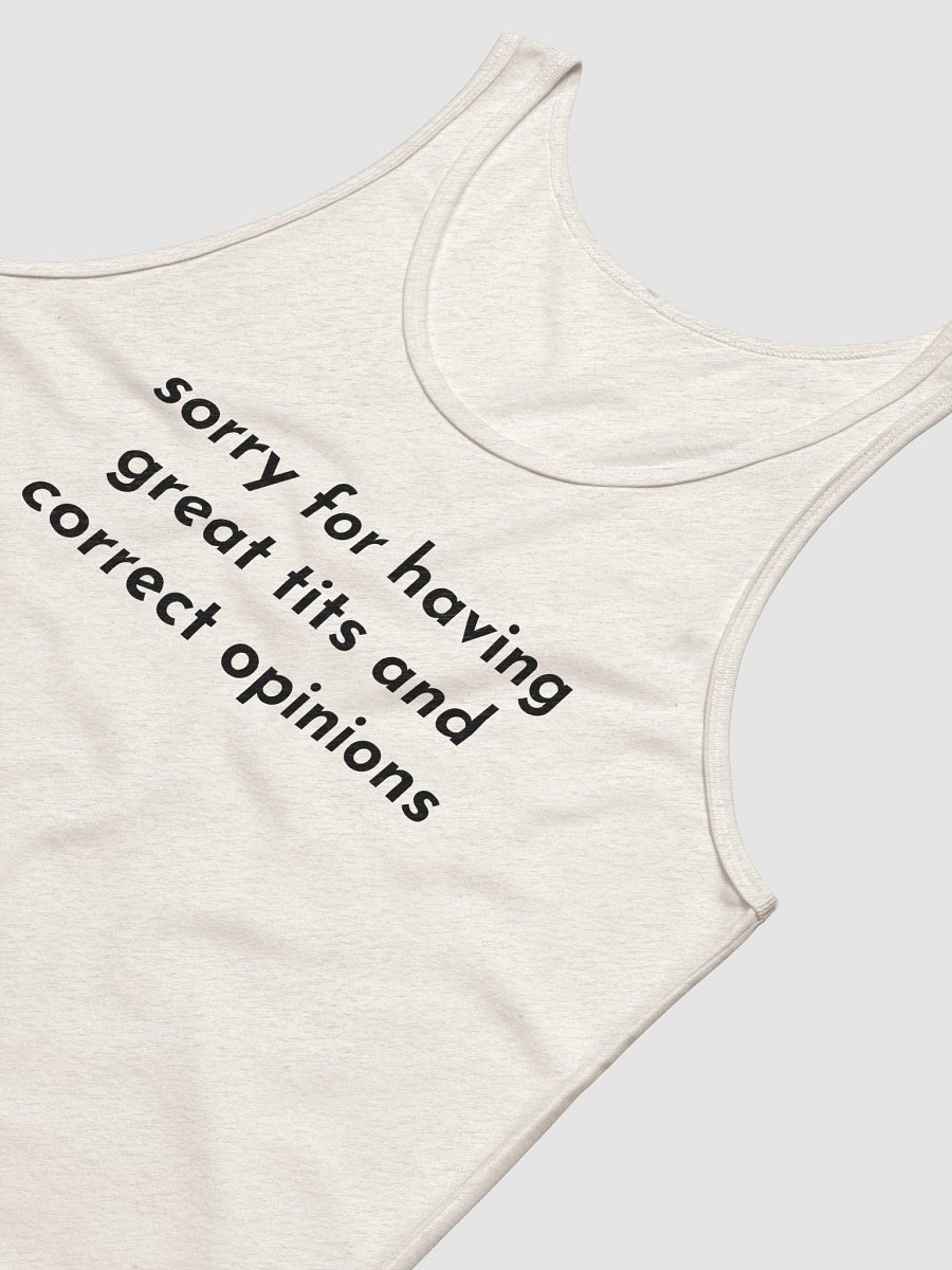sorry for having great tits and correct opinions Jersey Tank product image (5)