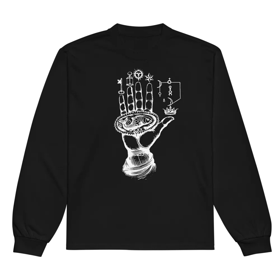 [Hand of Mysteries 3 - White] - Unisex Premium Heavyweight Long Sleeve Shirt product image (5)