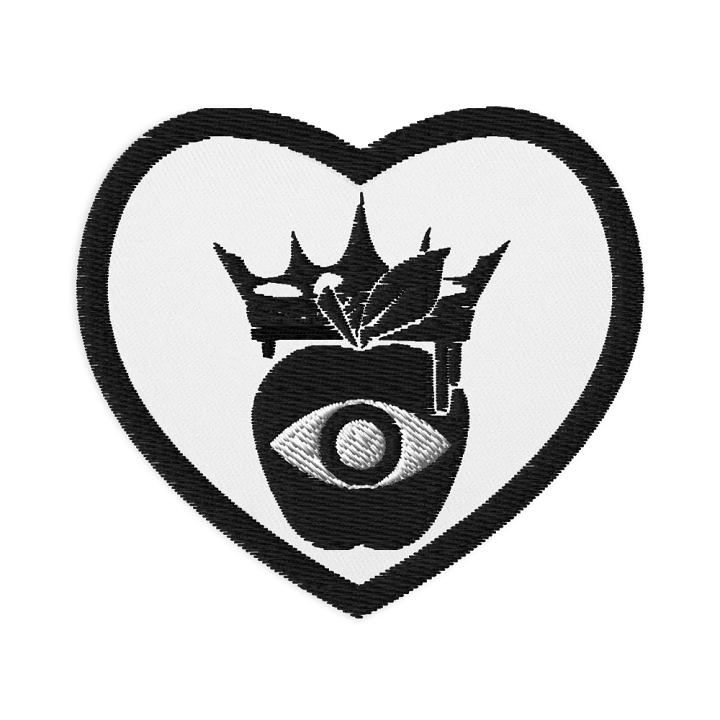 Crowned Apple (Black) ✦ Embroidered Patches product image (1)