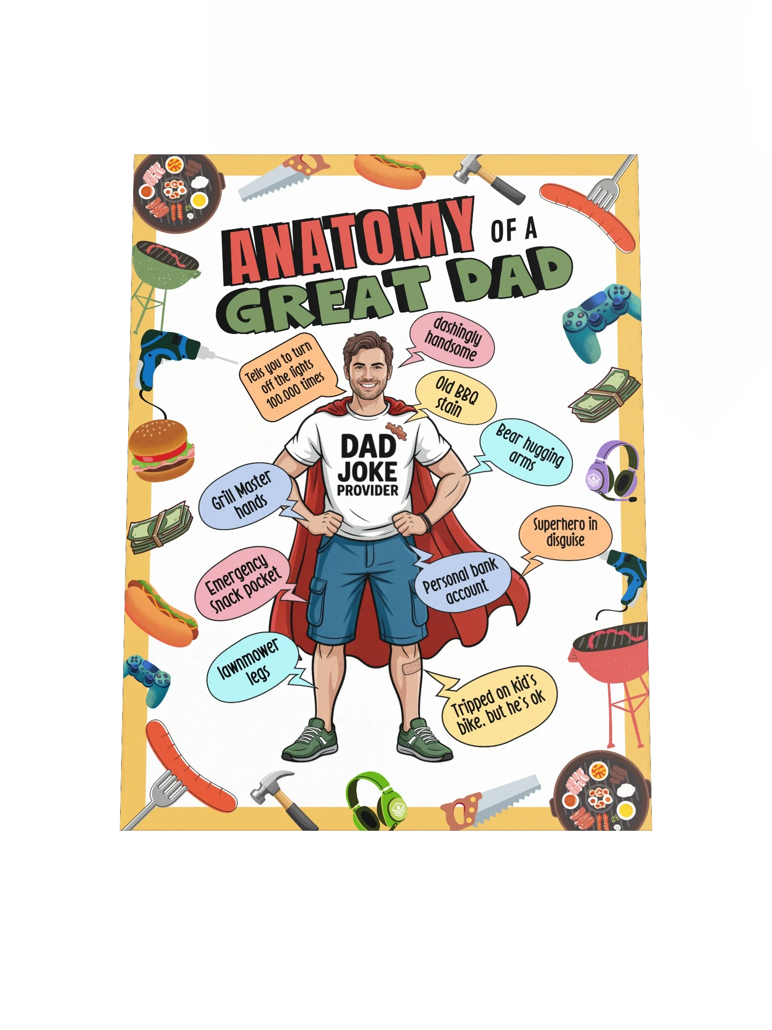 The Anatomy of a Great Dad Infographic product image (4)