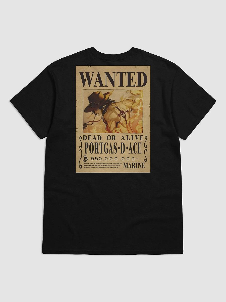 One Piece - Portgas D. Ace Wanted/Fire Fist Front & Back T-Shirt product image (5)