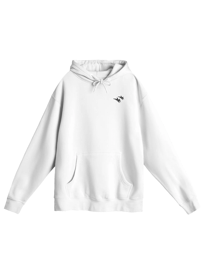 Twin Hornets Logo Hoodie, White product image (1)